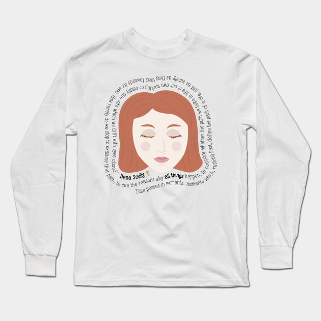 Dana Scully - The X-Files - all things Long Sleeve T-Shirt by sixhours